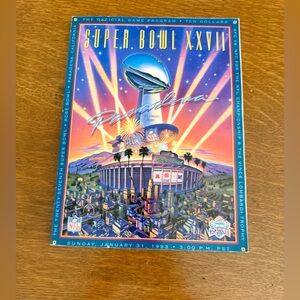 Complete SUPER BOWL XXVII Sunday, January 31, 1993 Program Complete w/ Fan Cards